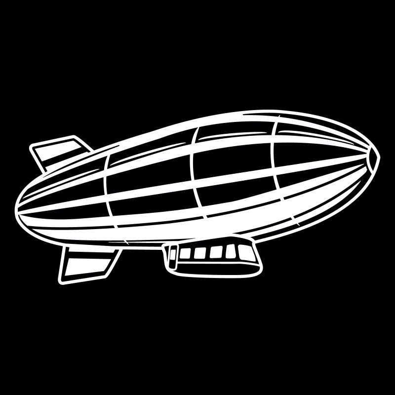 Silhouette de dirigeable Zeppelin