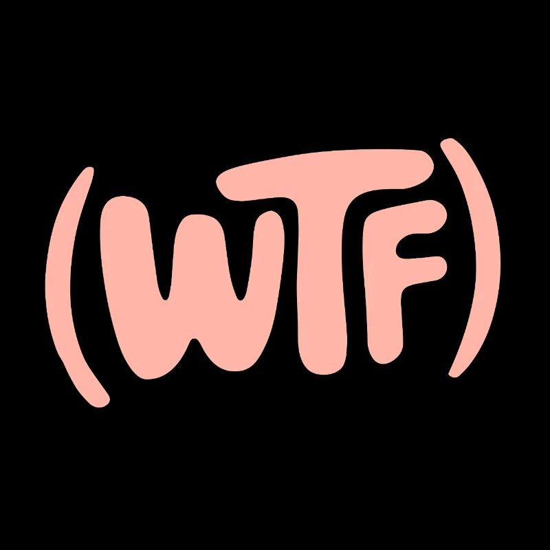 Cooles WTF-Design mit lustiger Typografie