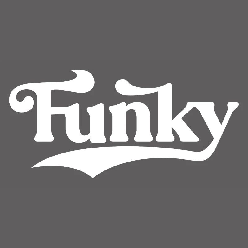 Logo rétro Funky Script