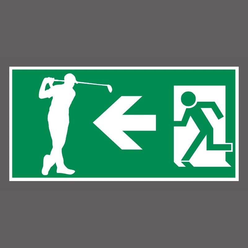Emergency exit to golf course Golf Hobby Design