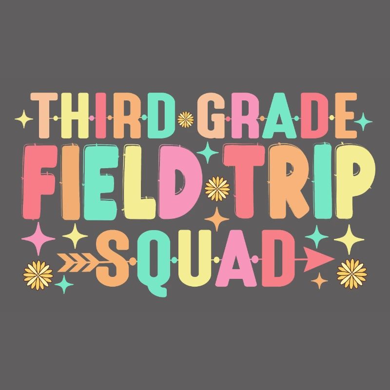 Teacher Students Third 3rd Grade Field Trip Squad