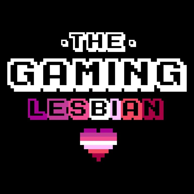 Geschenk Lesbe Gamerin lesbisch Gaming 8bit