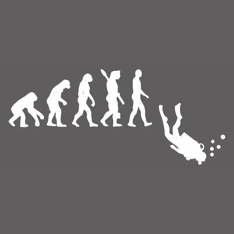 Funny Diver Evolution - Scuba Diving