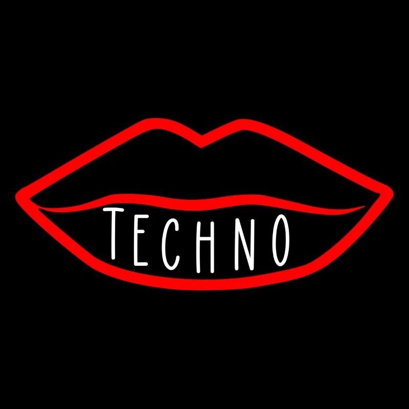 Lèvre de musique techno