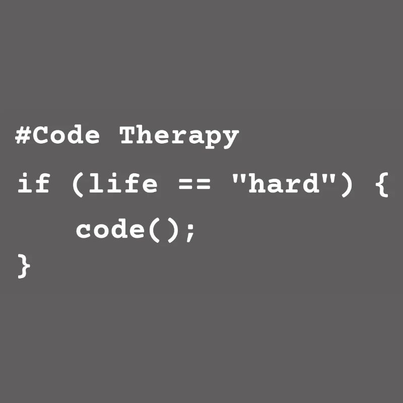 Code Therapy – T-shirt de programmation drôle