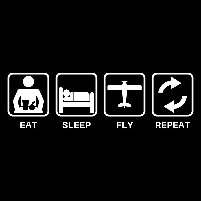 Eat sleap fly repeat