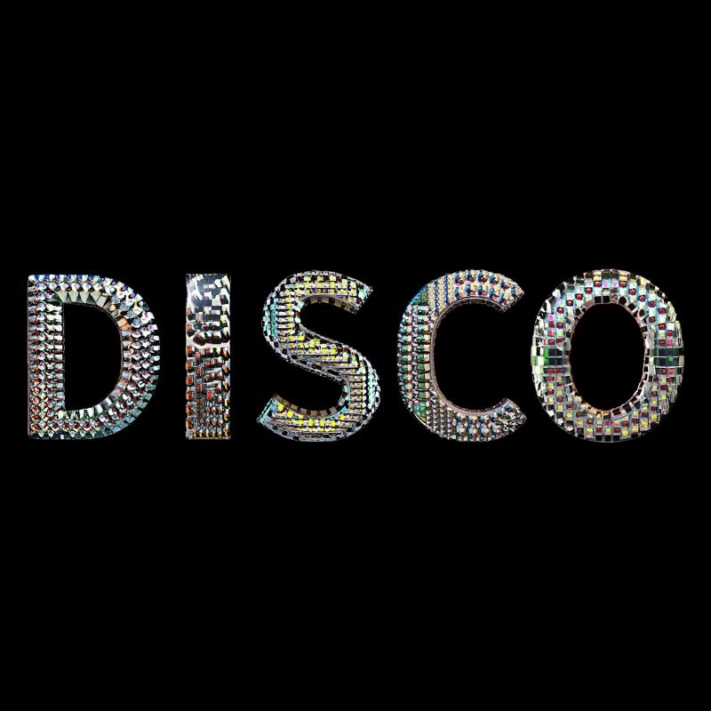 DISCO lettrage boule disco look danse devisefun