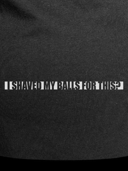 I shaved my balls
