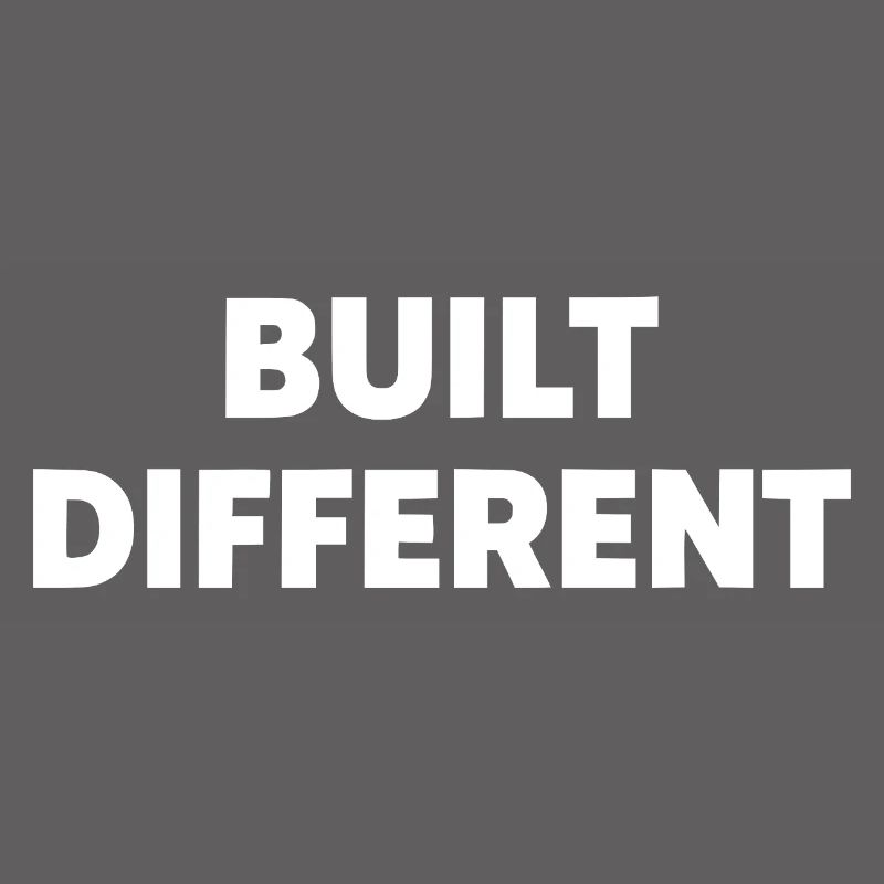Construit différemment – Typographie audacieuse