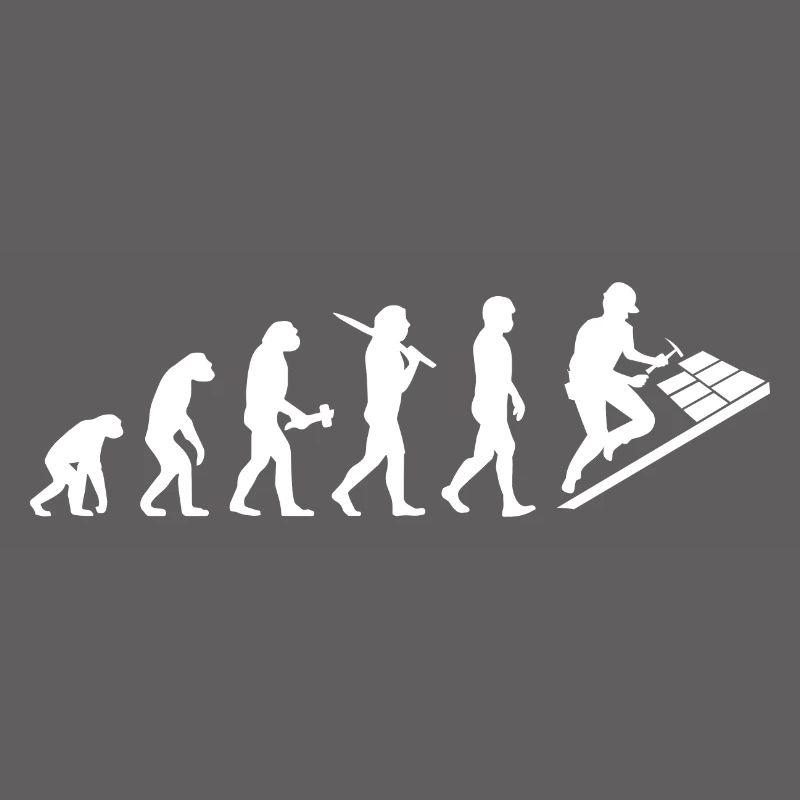 Dachdecker Dachklempner Evolution Cadeau