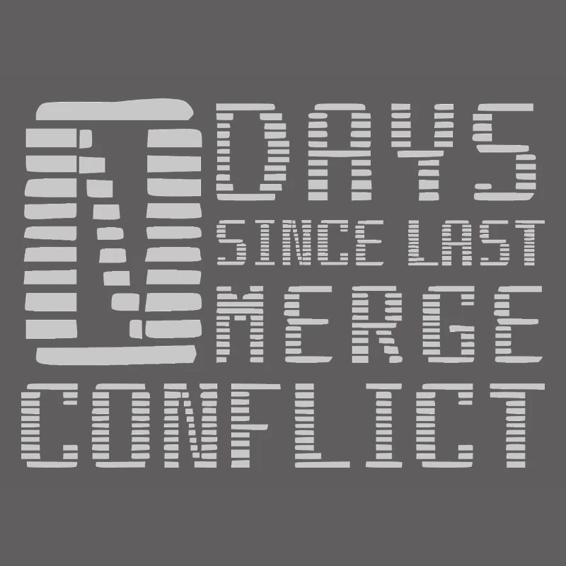 Merge Conflict Software Developer Entwickler geek
