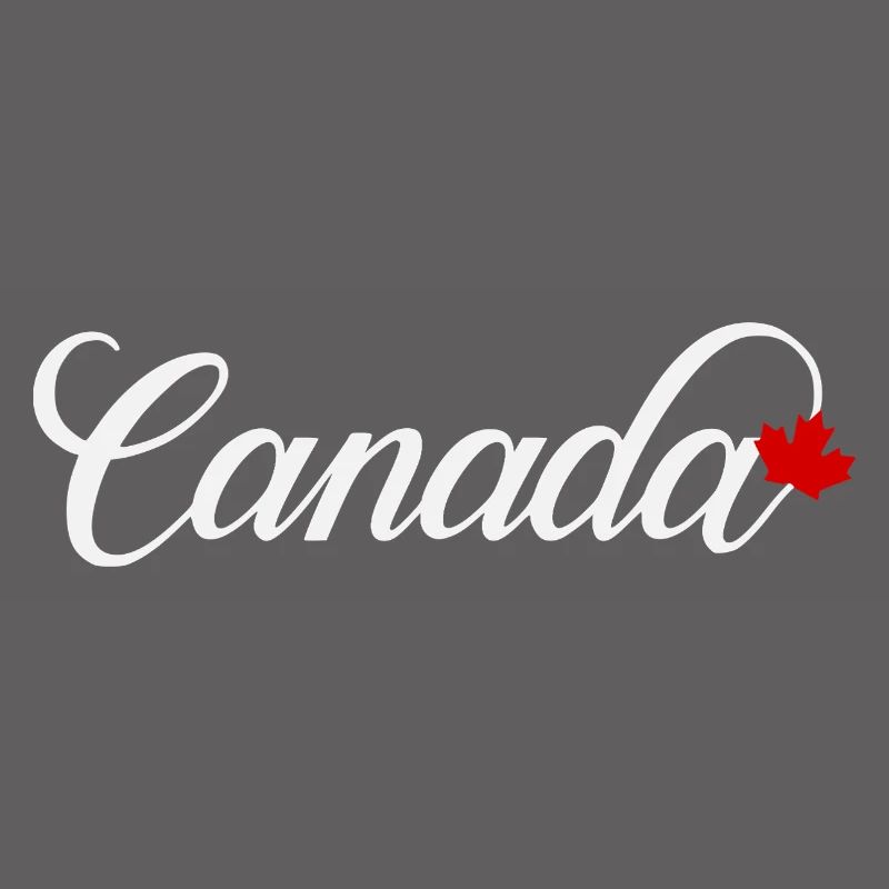 Canada Script with Maple Leaf