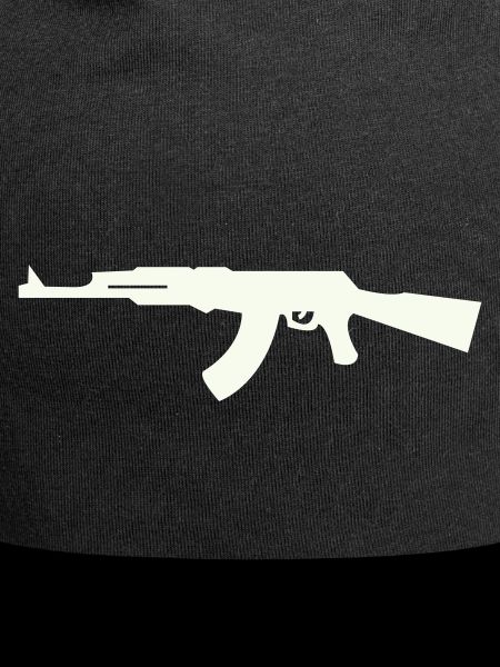 Gewehr Silhouette im Minimalstil