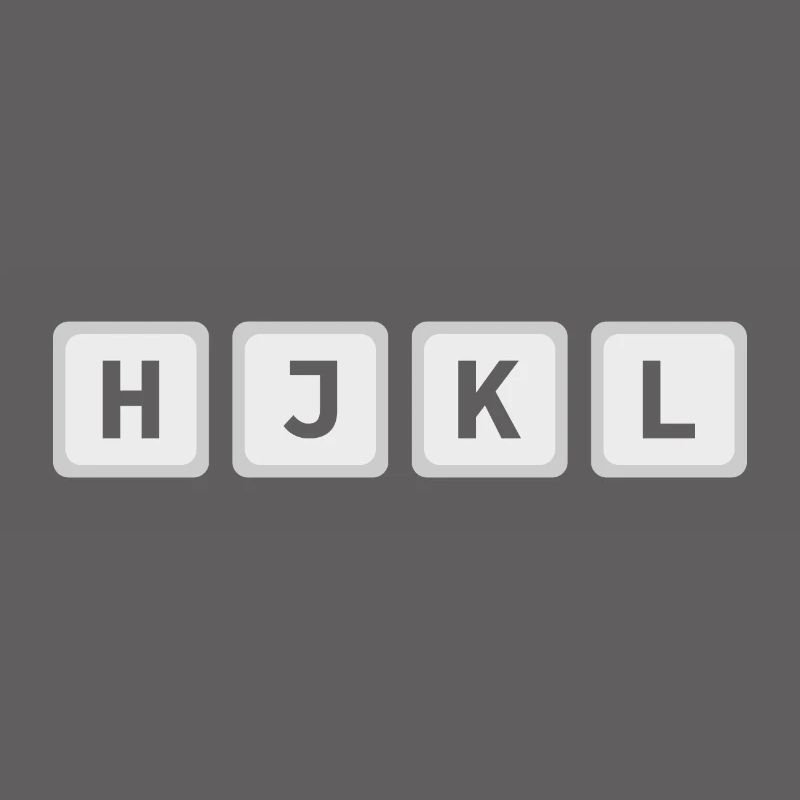HJKL Clés d’ordinateur VI & Vim Code Geeks & Nerds