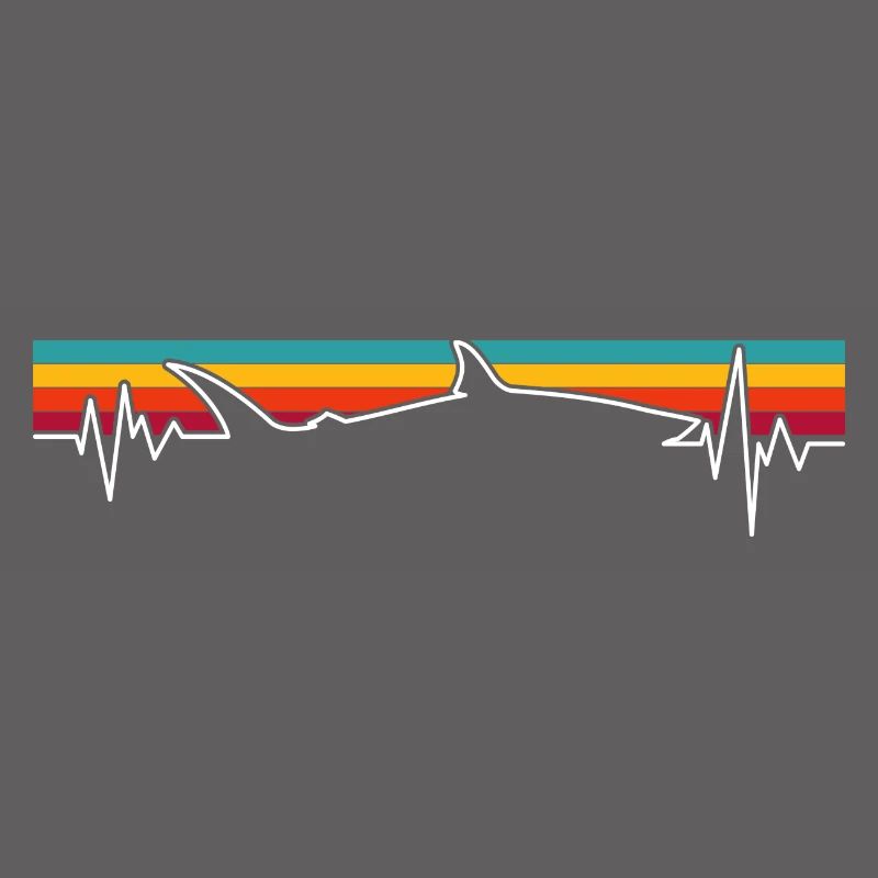 Retro Sunset Wolf Pulse
