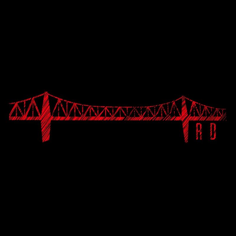 Rendsburger Hochbrücke Scribble Design – RD Skylin