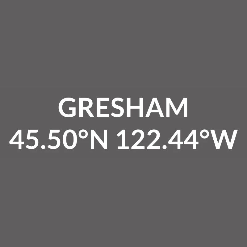 Coordonnées de Gresham, Oregon, États-Unis