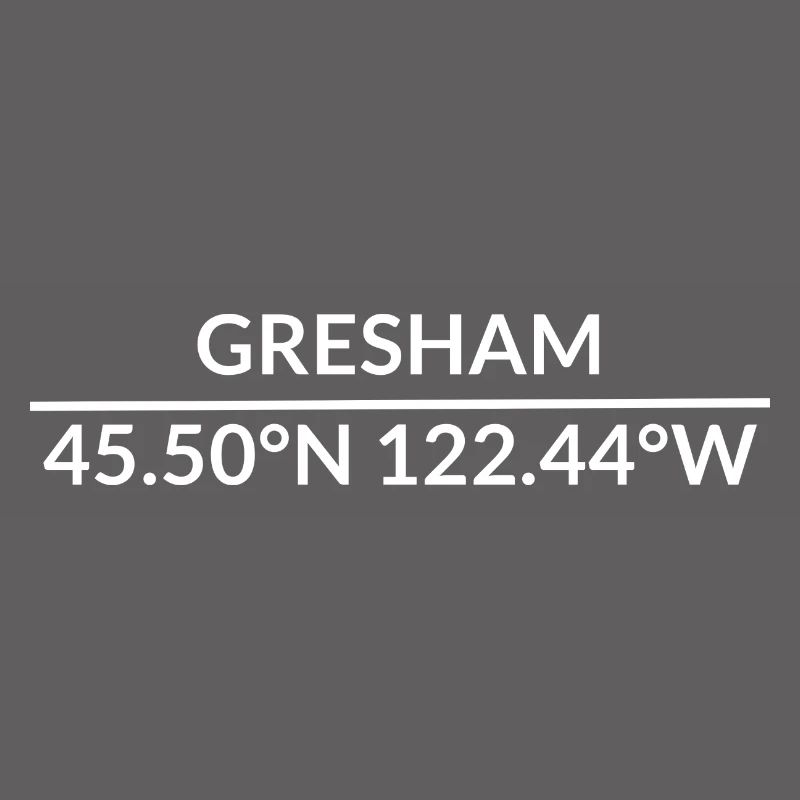 Coordonnées de Gresham, Oregon, États-Unis
