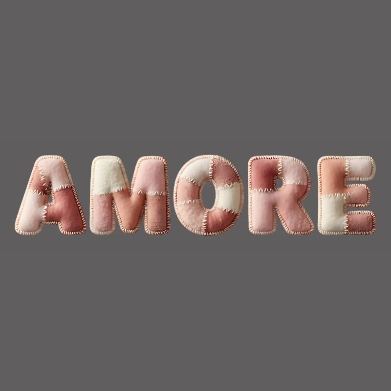 Amore Plush Stitch Patchwork Gift