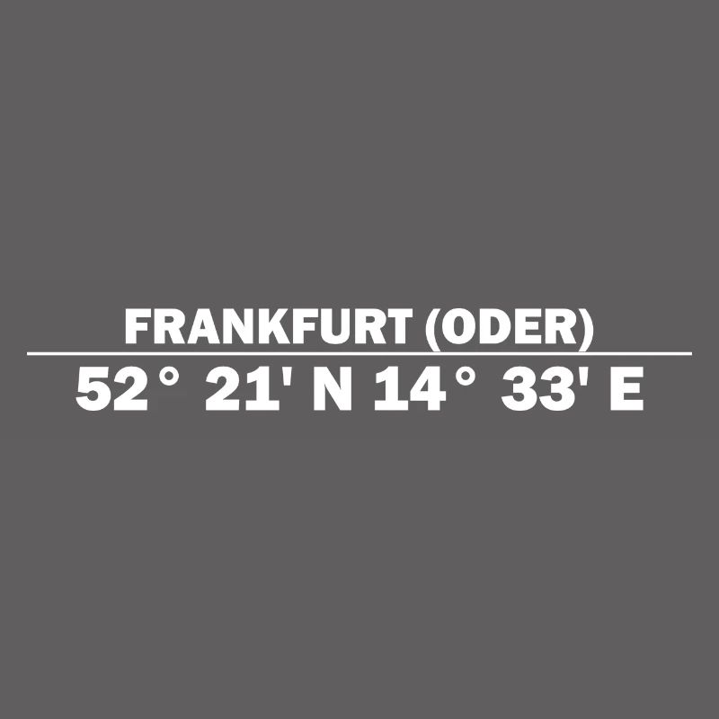 Coordonnées de Francfort (Oder)