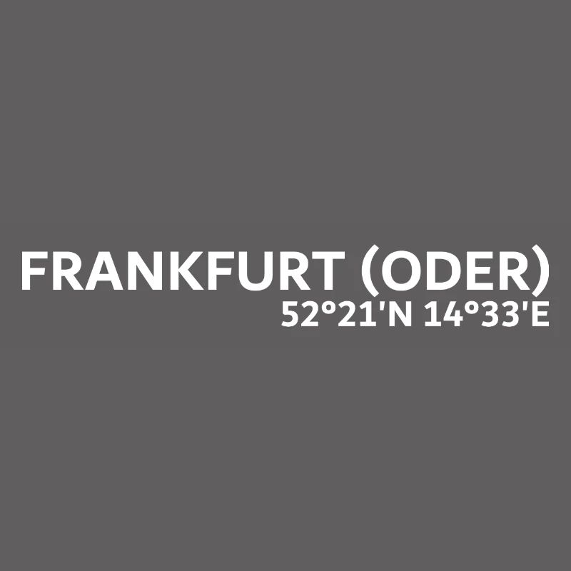 Coordonnées de Francfort (Oder)