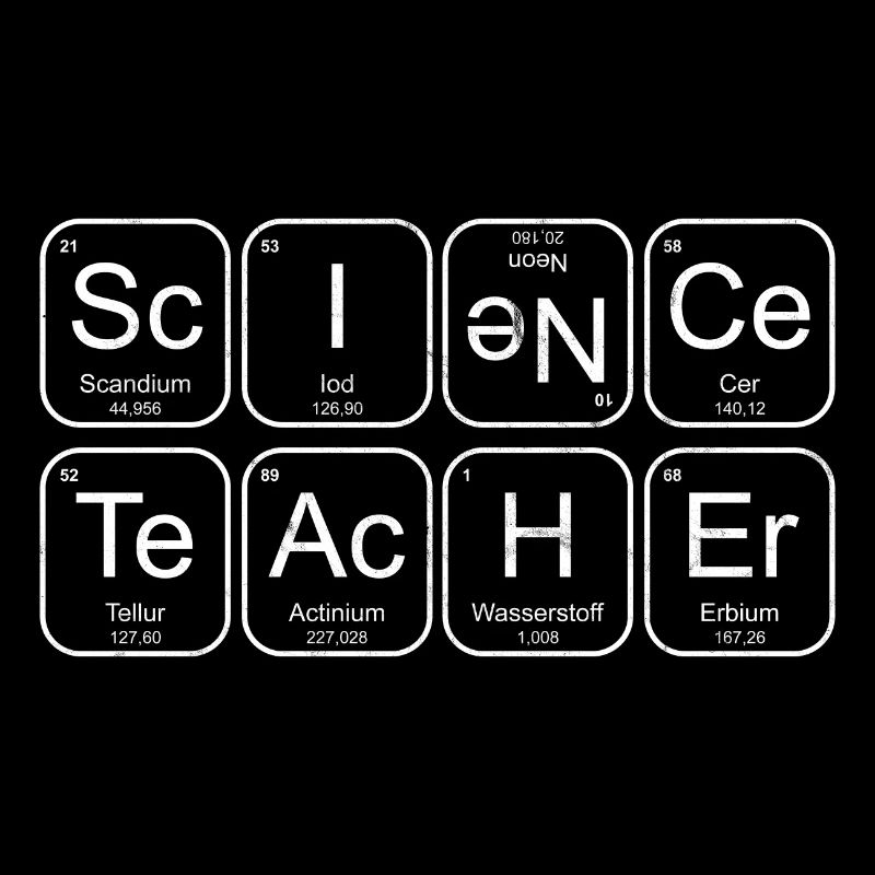 Lehrer Chemie Science Teacher Elemente