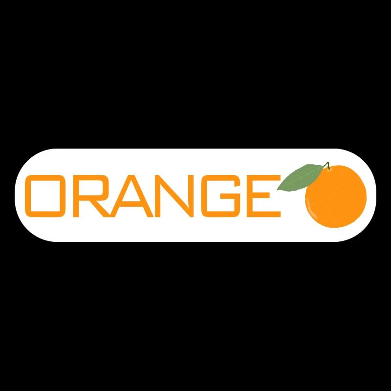 Orange fruit fruit gift idea logo