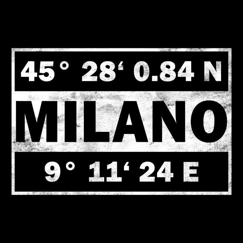 Milano Coordinates Italy Milan