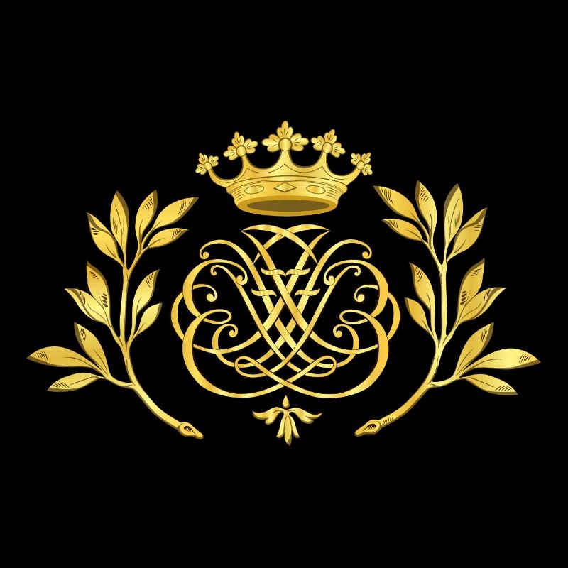 Bach Siegel / Monogramm / Wappen / Insignien, gold