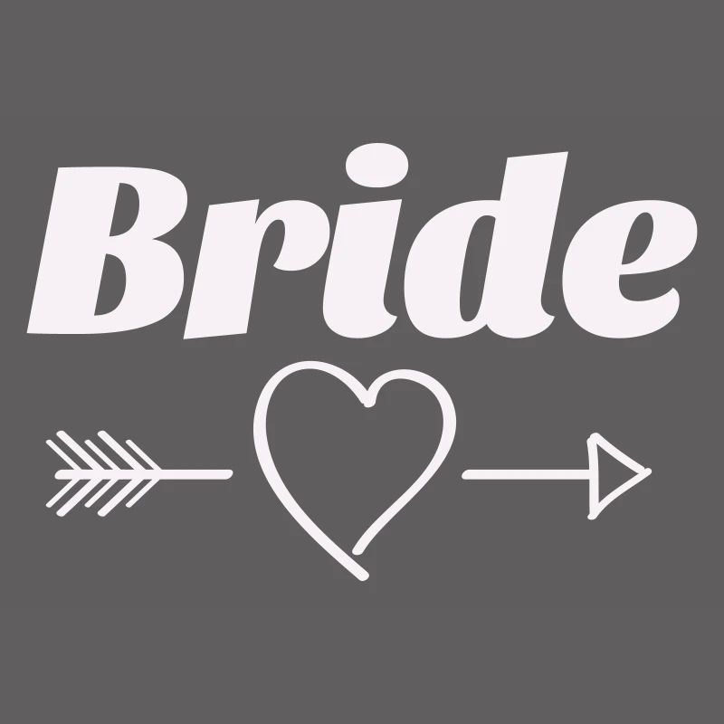 Conception de flèche de coeur de mariée