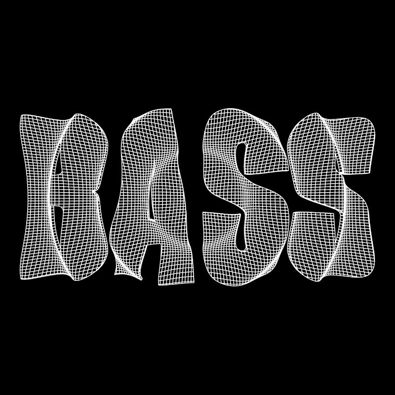 Bass text white