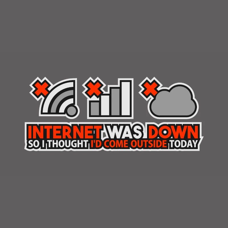 Internet Was Down - Offline Programmer Computer