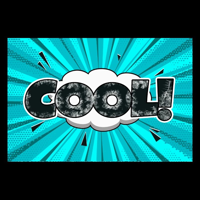 cooler Comic Style Bubble Graffiti Schriftzug