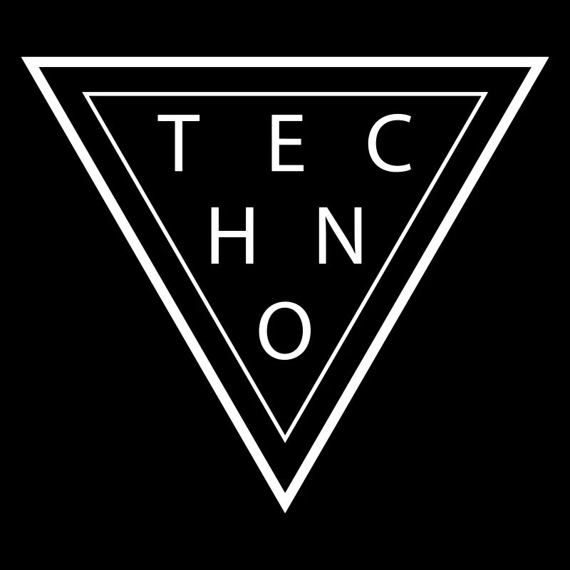 Techno Triangle T-Shirt Minimal House DJ Gift