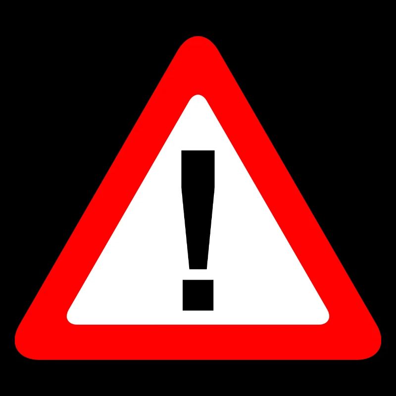 Traffic sign warning caution caution