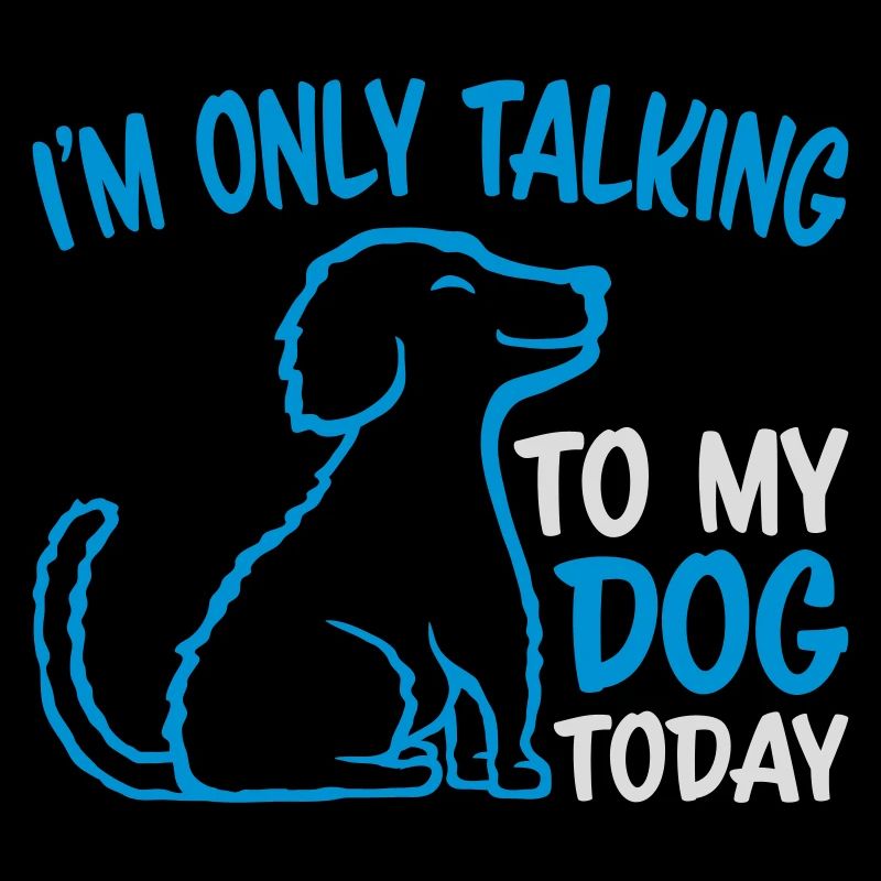 only talking to dog