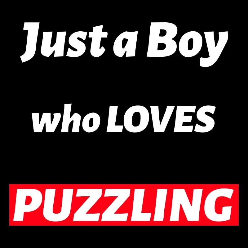 Juste un garçon qui aime la conception de puzzles déroutants