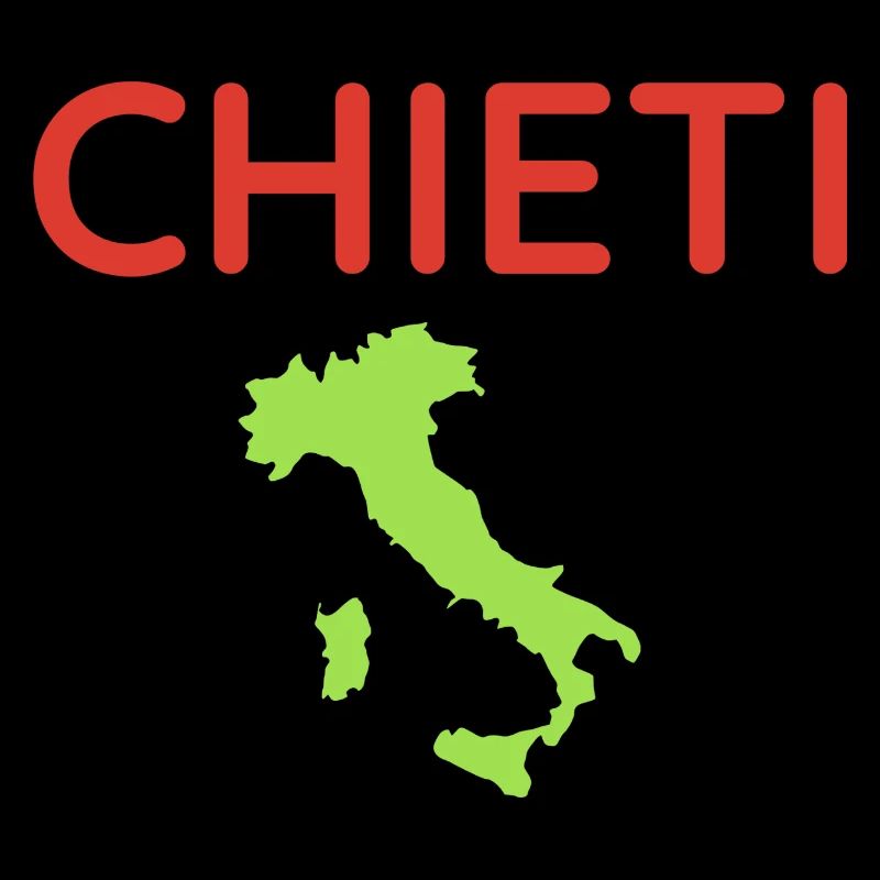 Italian map with Chieti lettering