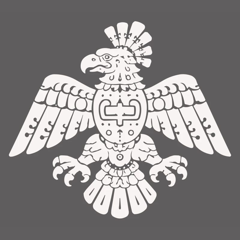 Aztec Eagle Totem Pattern
