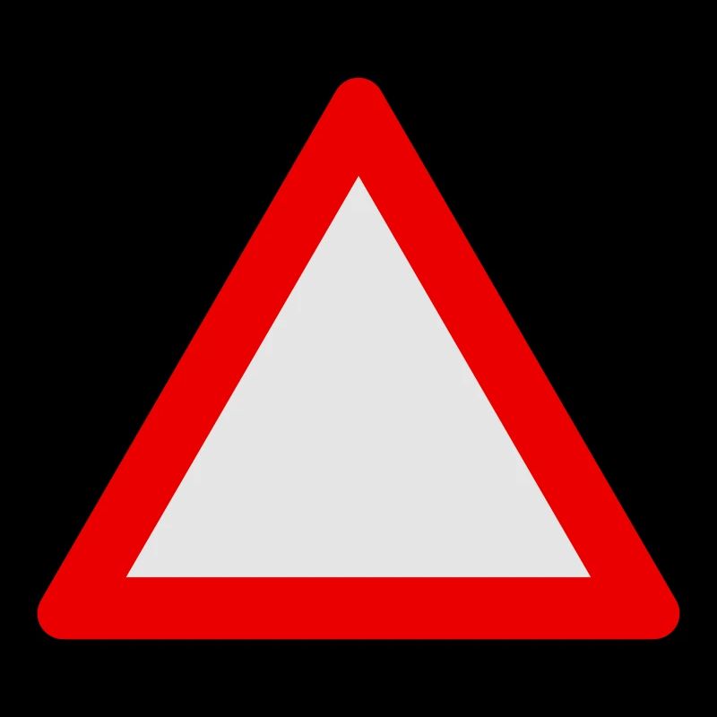 Blank Warning Triangle