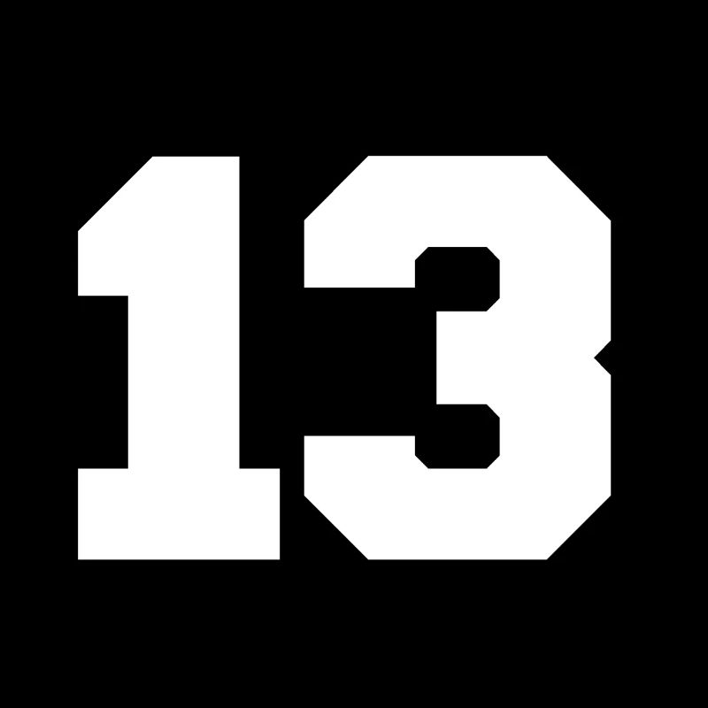 13 white