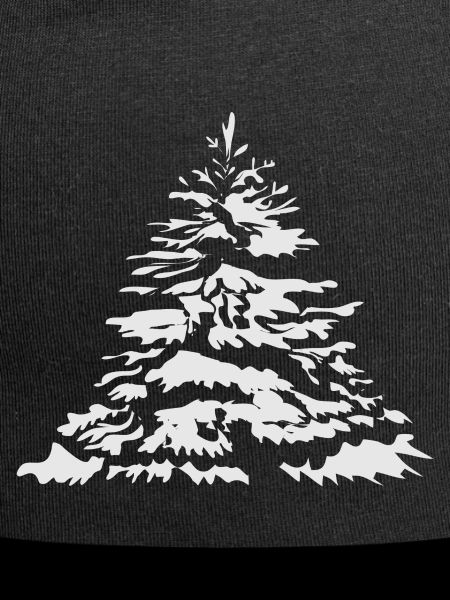 schneebedeckter Christbaum oder Tannenbaum