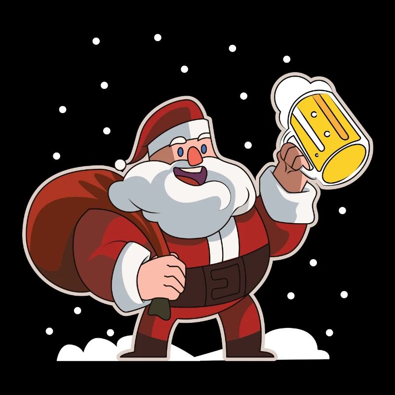weihnachtsmann bier saufen