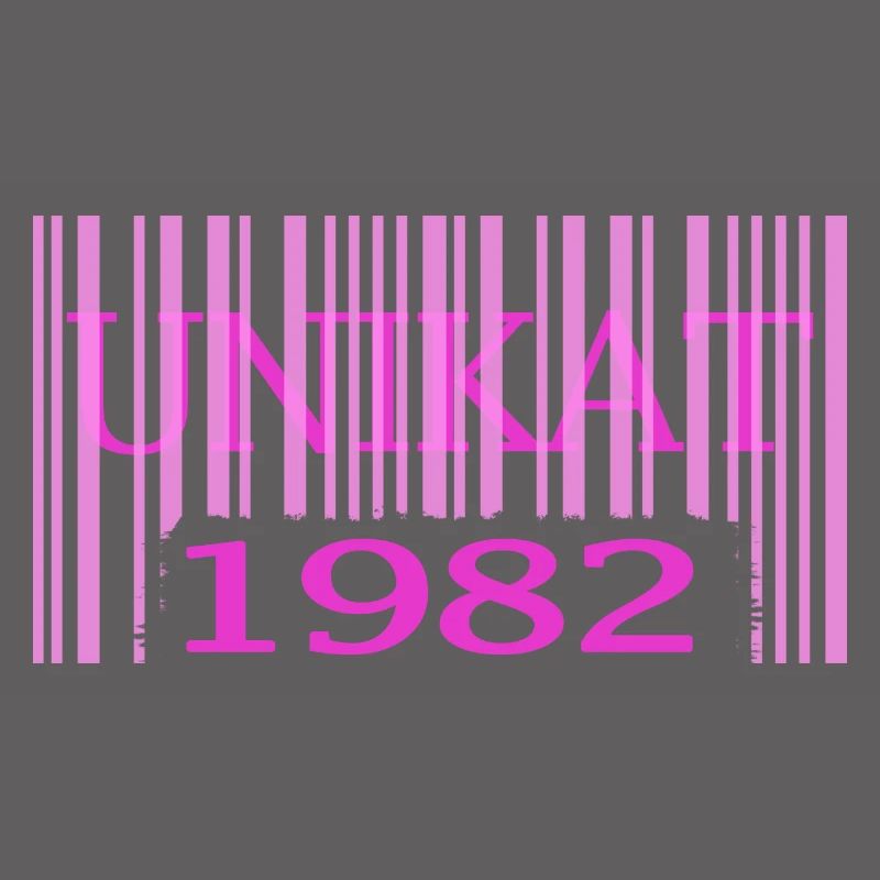 1982 geburtstag seltenes unikat rosa barcode