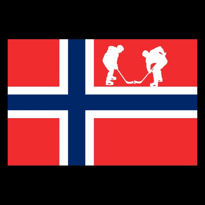 La Norvège, mon pays avec un drapeau !