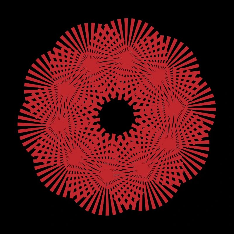 Mandala | Rayons de soleil | Modèle