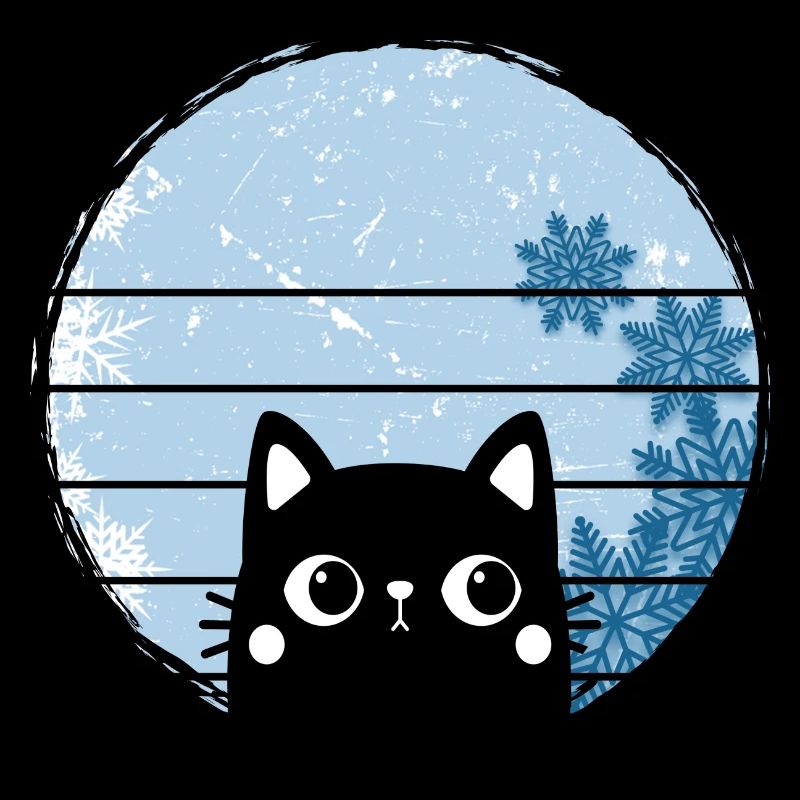 Ice bathing winter swimmer "Icebath Winter Cat"