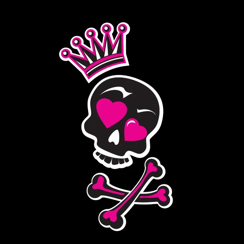 Totenkopf mit Krone