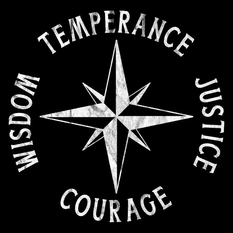 TEMPERANCE JUSTICE COURAGE WISDOM Stoische Tugend