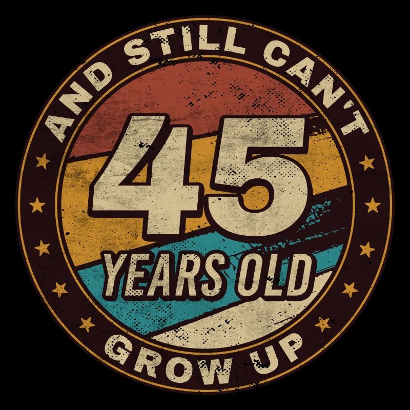 45th Anniversary Gift Retro 45th Birthday